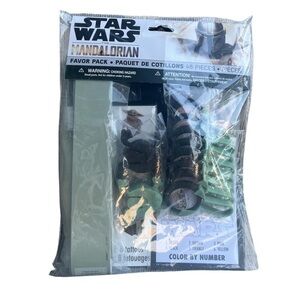 Star Wars Mandalorian Party Favor Set - Green and Black